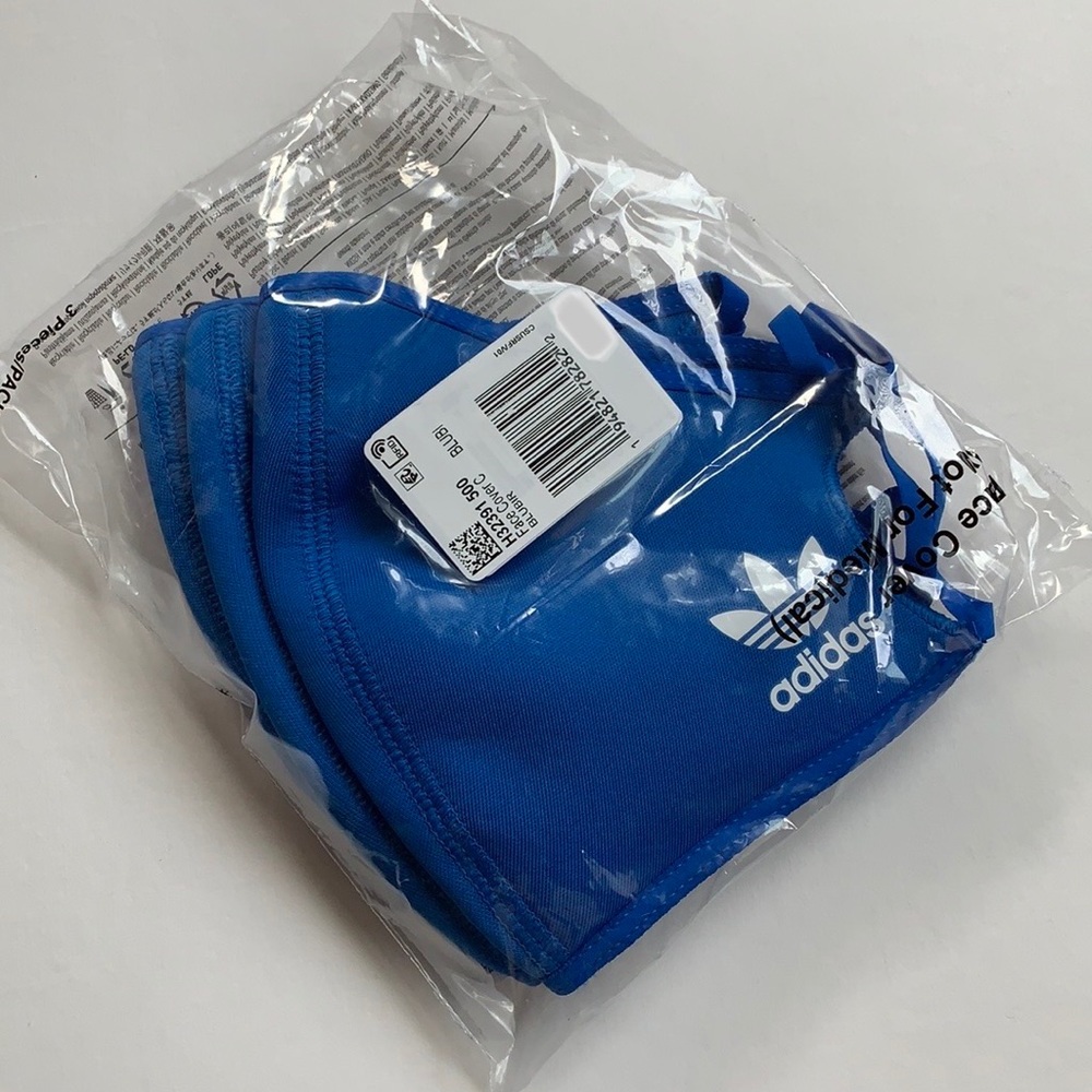 NWT ADIDAS Originals 3-Pack Face Masks - Picture 6 of 11